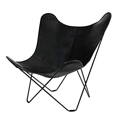 Křeslo Mariposa Leather - Black, Butterfly Chair