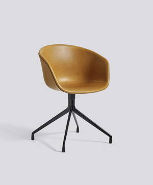 Židle AAC 21, celočalouněný sedák Silk SI0250, noha Black Powder Coated Aluminium