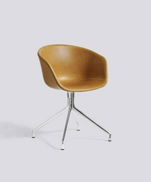 Židle AAC 21, celočalouněný sedák Silk SI0250, noha Polished Aluminium
