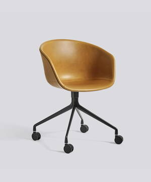 Židle AAC 25, celočalouněný sedák Silk SIL0250, noha Black Powder Coated Aluminium