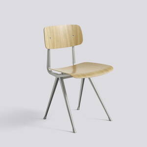 Židle Result Chair, Beige Powder Coated Steel - Oak